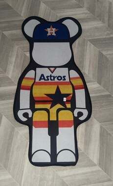 Houston Astros Bearbrick Style Area Rug
